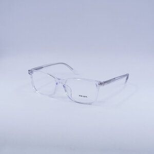 Prada PR14WVF 2AZ1O1 Eyeglasses Crystal 56mm Square Frame